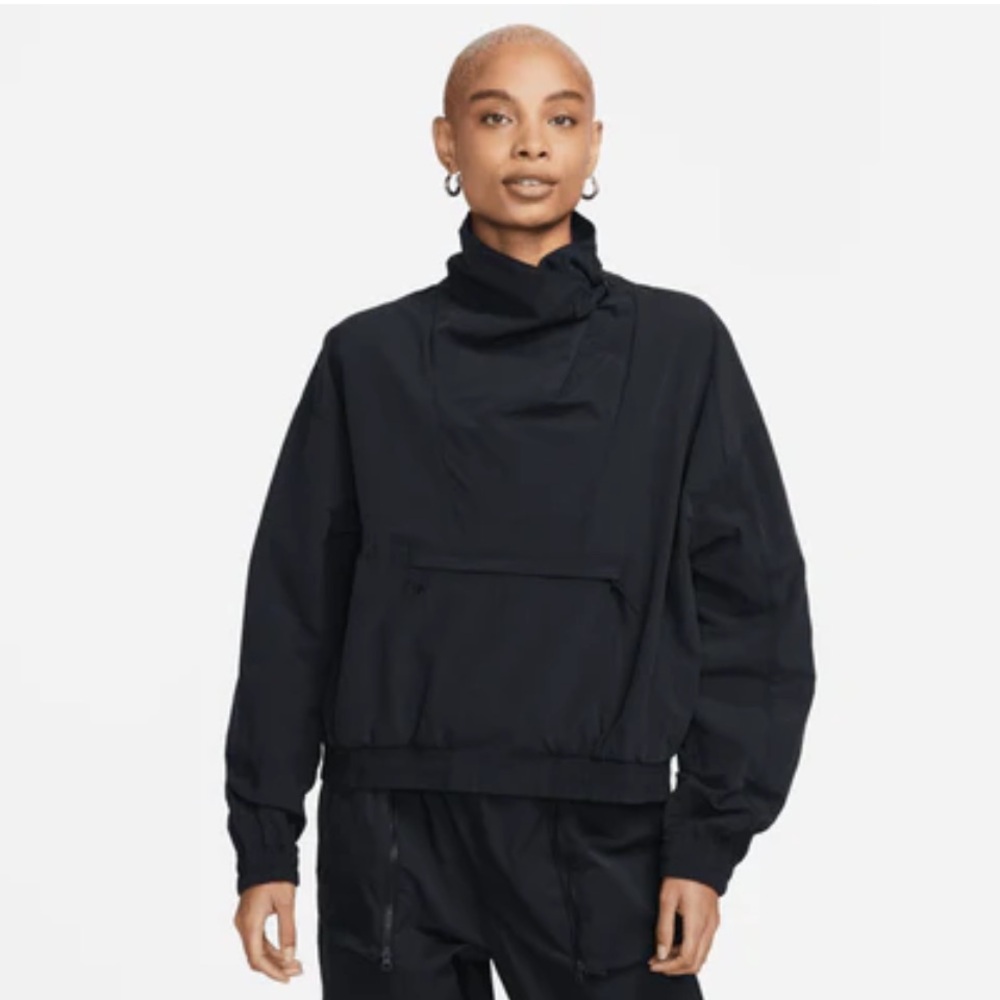 NWT Nike SW TECH PACK Lightweight Oversized Cowl-neck Pullover Jacket Sz XS